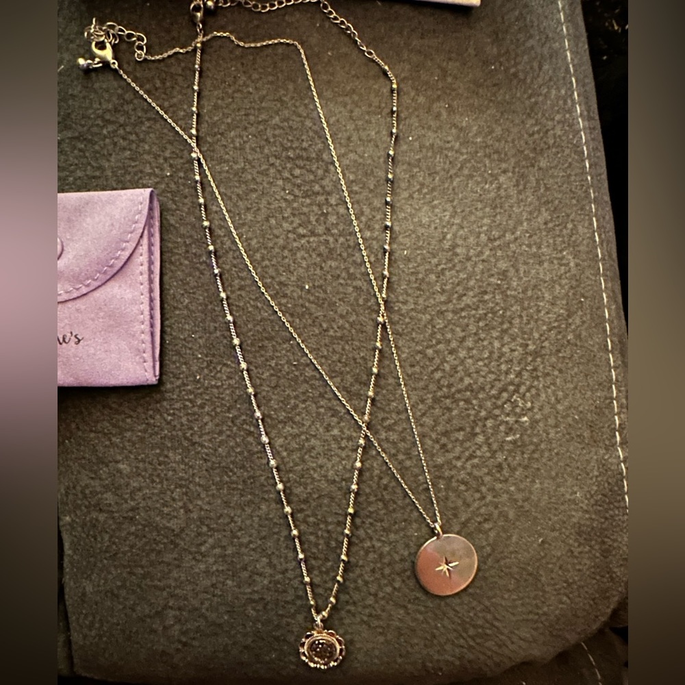 Brand New Uncommon James 2 Necklaces & Earrings with box and tissue paper!
